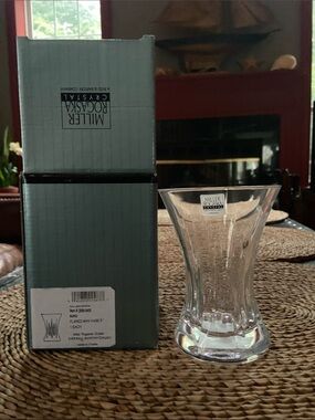 Reed & Barton Clear Crystal Flared Mini Vase